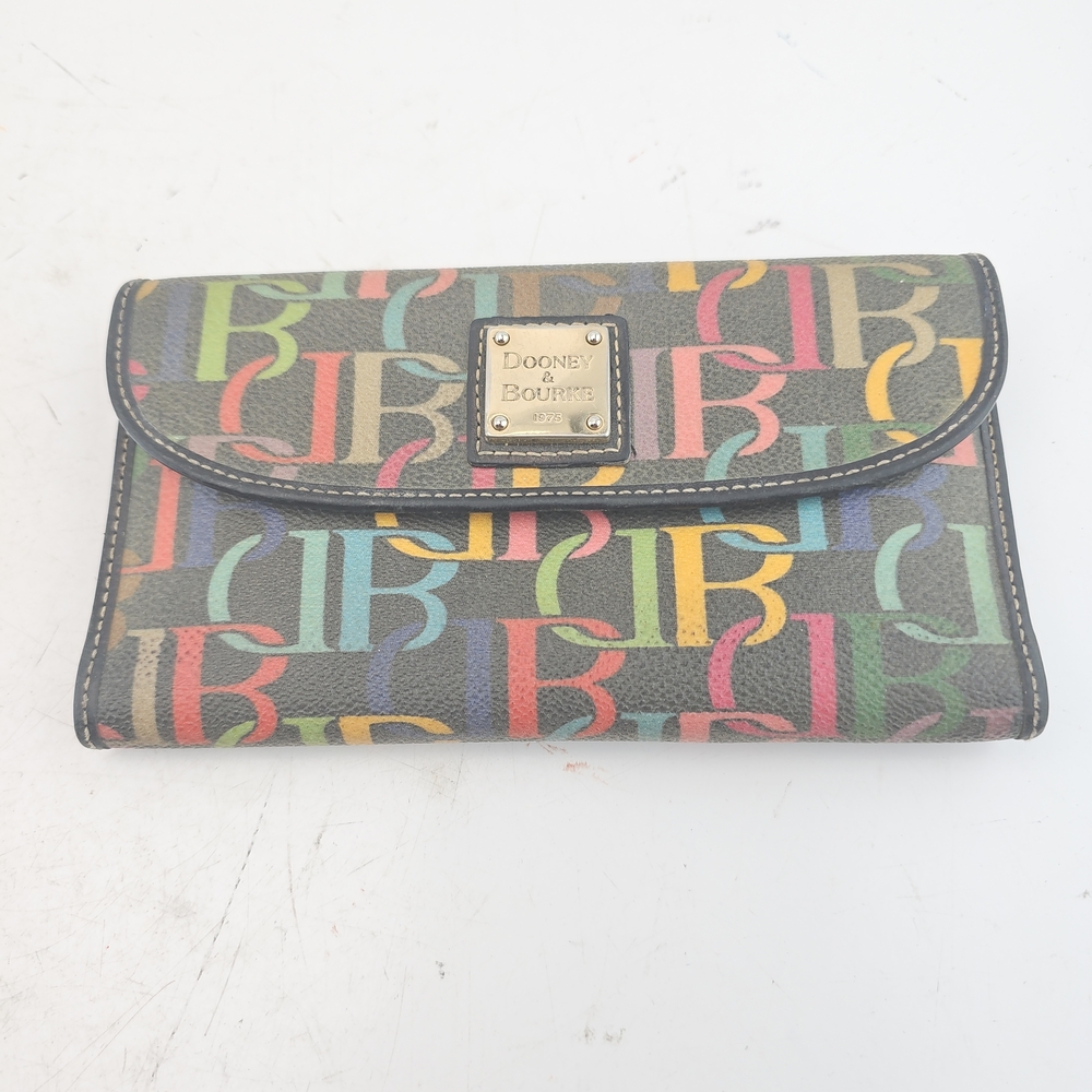 Dooney & Bourke Multicolor Signature Continental Wallet